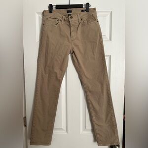 J Crew Flex Tan Straight Leg Denim Men’s 29x30 Preppy Collegiate Casual